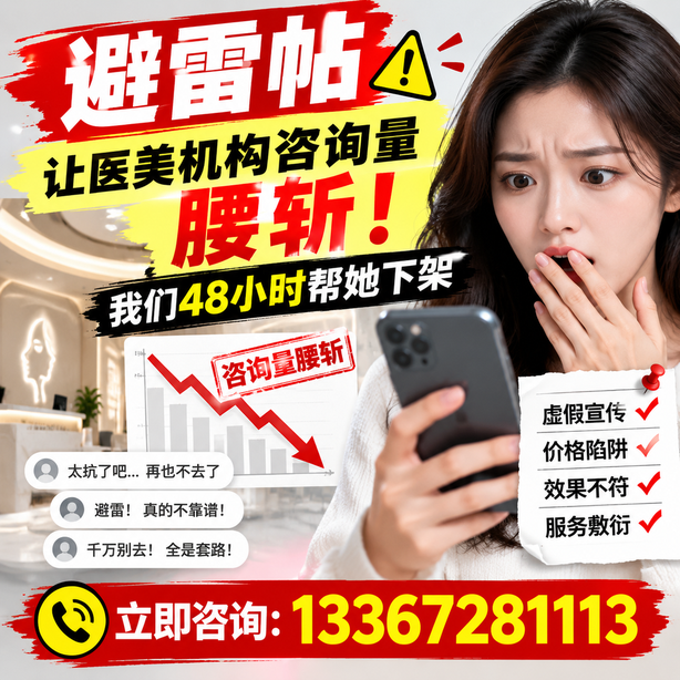 朔州小红书负面笔记合规删帖:一篇避雷帖让医美机构咨询量腰斩,我们48小时帮她下架